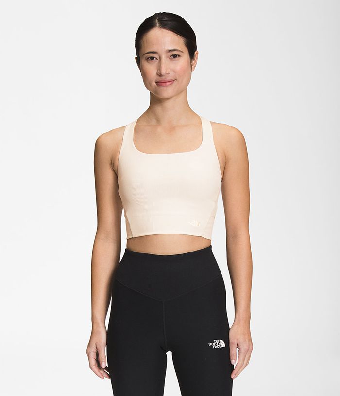 Tank Top The North Face Mujer Ruby Hill Rib-Knit Blancas - Peru 46528ISZA